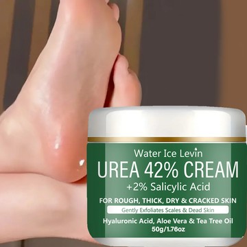 42% 尿素乳膏配方，添加 2% 水楊酸 - 濕潤尿素足部乳膏，適用於乾裂的腳跟、老繭腳、運動員腳、乾燥龜裂的腳及死皮