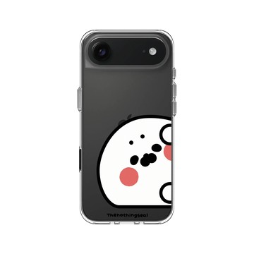 iPhone Air Clear Case（相機按鈕） 透明 - 無所事事小海豹 The Nothing Seal - 小海豹偷偷看