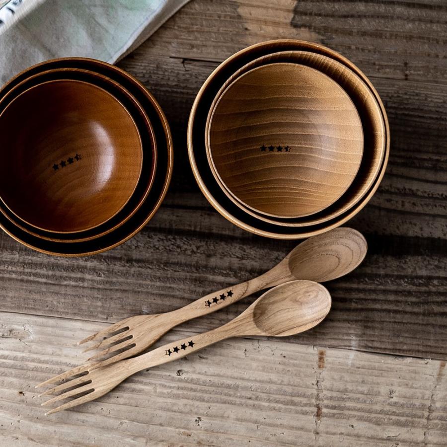 ウッデンキャンプスポーク WOODEN CAMP SPORK 4Pセット NUT