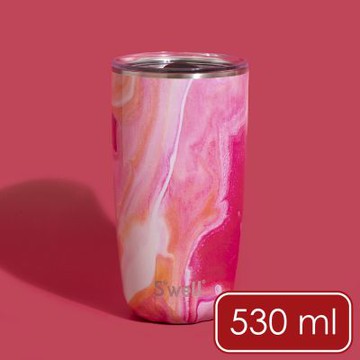《S well》Tumbler不鏽鋼滑蓋保溫杯-鎏金薔薇530ml-- swell 不鏽鋼保溫杯 保冷保冰杯 推蓋直飲杯 隨行杯