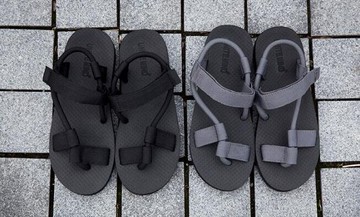 FINDSENSE MD 韓國 時尚休閒 潮 男 黑色 灰色 舒適百搭 羅馬涼鞋 拖鞋 海灘鞋