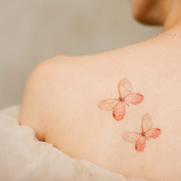 英國PAPERSELF 浪漫復興 Blushing Phantom 紋身貼紙