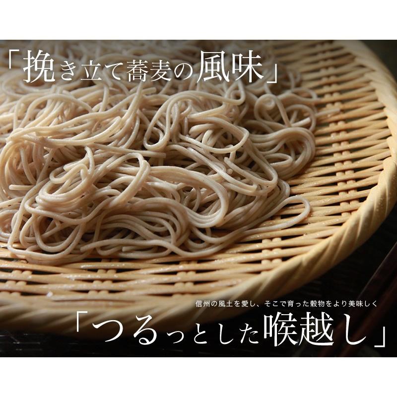 信州そば 半生麺 ４食入 そばつゆ付き [2023年産そば] 家庭用 ギフト包装不可 手土産 信州そば 国内産 蕎麦 贈答ギフト 日本そば