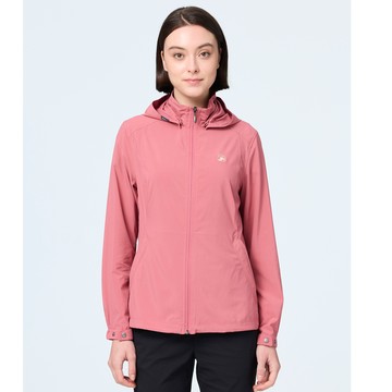 【WILDLAND荒野】女彈性冰絲涼感抗UV機能外套乾燥玫瑰