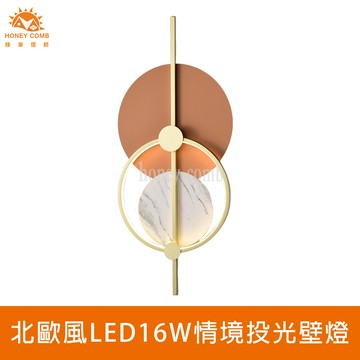 北歐風LED16W情境投光壁燈(FG030-0507)