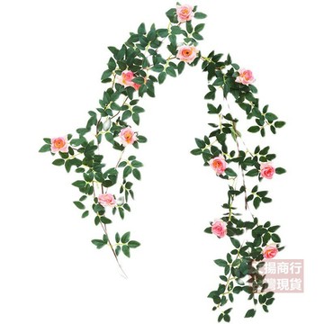 【隔日到貨 嘉義現貨】 仿真花藤 共7款 假花藤蔓 假綠植 假綠植  聖誕節裝飾 假綠植 人造花 假植物 假藤蔓 玫瑰花