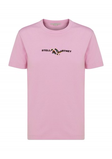 Stella Mccartney - Glitch Logo T-shirt - Womens - Pink