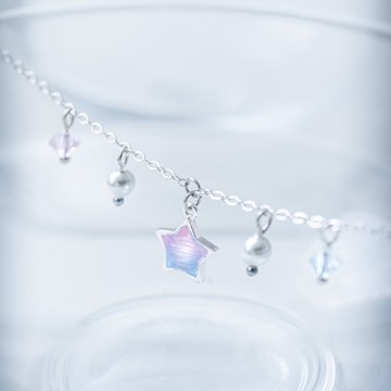 雲海系列 | 雲海星星純銀手鍊 925純銀 可以戴著洗澡