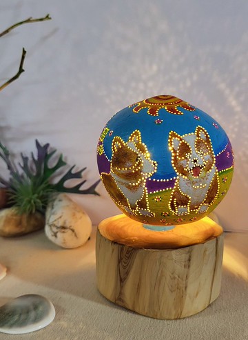 可愛柯基狗狗小夜燈