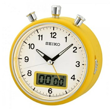 seiko SK037 精工鐘 (QHE114E) 倒數計時秒錶鬧鐘/12X10.6cm｜樂天全館特惠中★指定刷卡回饋10%