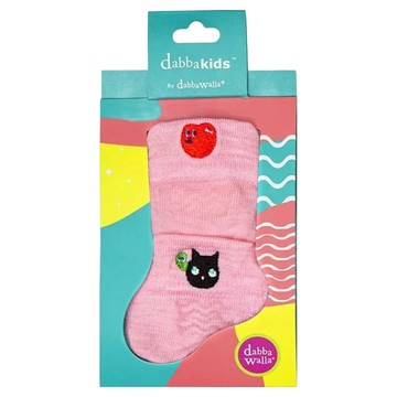 dabbakids 瓦拉兒童美麗諾羊毛襪  粉色  亞森羅蘋果的交換禮物 粉色  M