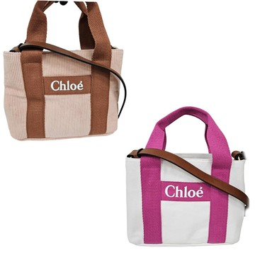 CHLOE 經典刺繡品牌LOGO KIDS系列手提/兩用斜背包