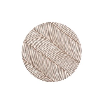 Toddlekind｜砂層系列圓形防刮抗汙地墊-泥土褐