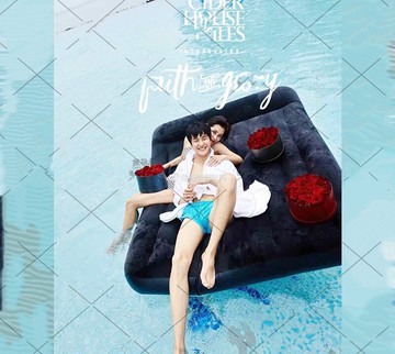 充氣床漂浮床三亞旅拍道具攝影道具海景拍攝道具情侶外景旅拍道具