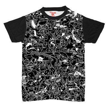 T恤 短袖 第一章 惡魔 黑色 男女皆宜 棉混紡 材質 柔軟 舒適