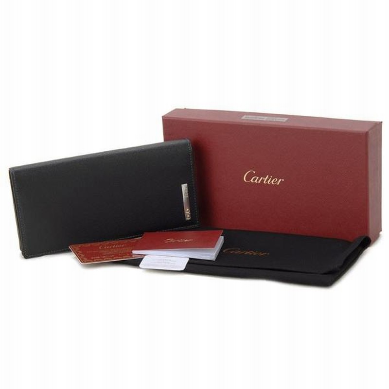 カルティエ Cartier 長財布 L3000769 SANTOS サントス ドゥ カルティエ Cartier レザー ブラック メンズ 財布 新品  | LINEブランドカタログ