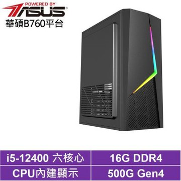華碩B760平台[BHCY639B8]i5-12400/16G/500G_SSD