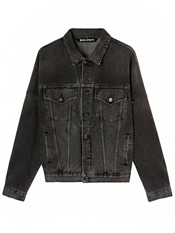 Palm Angels `Back Logo` Oversize Denim Jacket
