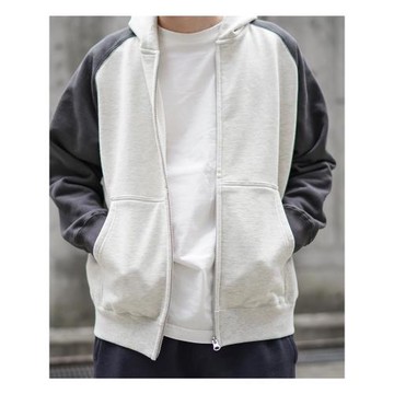 美式拉鏈連帽衛衣男秋冬新款加絨加厚寬松百搭運動開衫情侶外套潮