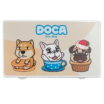 收納王妃 口罩隨身收納盒 18.4x10.4x1.5cm  豆卡  2個