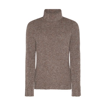 Giorgio Armani - Beige Cashmere And Silk Blend Melange Sweater