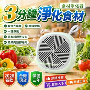 新品首降📉超音波清洗機 自動洗菜機 臭氧清洗機 蔬果淨化機 食材淨化器 蔬菜清洗機 肉類清洗機 餐前清洗機 食材淨化機