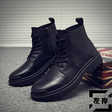 馬丁靴男英倫風高幫鞋加絨工裝靴皮靴靴子【雲木雜貨】