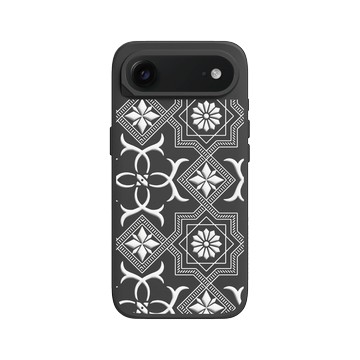 iPhone Air SolidX 黑 - 老屋顏 Old House Face - 壓花玻璃-方塊舞