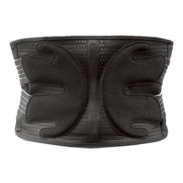 透蝶型支撐透氣護腰帶，運動護具/用品  L  黑色  1個