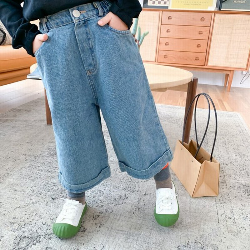 子供服 子ども キッズ デニム パンツ ジーンズ 可愛い 女の子 男の子 日常 80 90 100 110 1 130cm オシャレ ファッション プレゼント お祝い 定番 通販 Lineポイント最大0 5 Get Lineショッピング