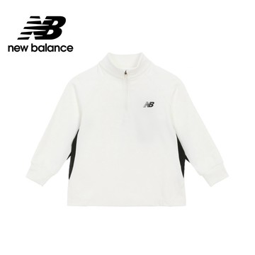 【New Balance】 NB 童裝長袖上衣_中性_白杏色_7DF4209WIV