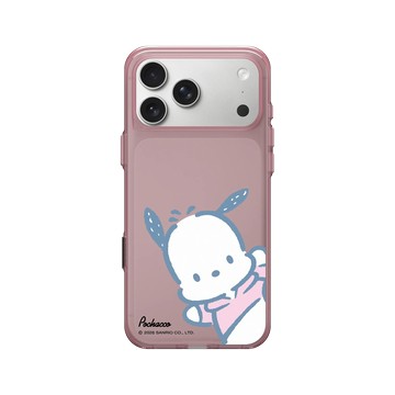 iPhone 17 Pro Max Clear (相機按鈕) 晶醺玫 - 三麗鷗-帕恰狗 Pochacco - 開心跳耀