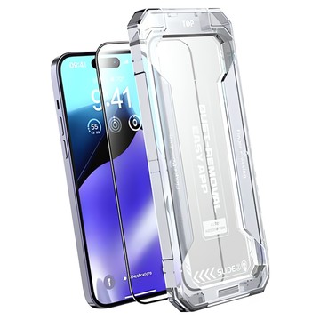 理享家 鑽石太空防塵倉 手機螢幕玻璃保護貼 iPhone 15 Pro 高清  1個