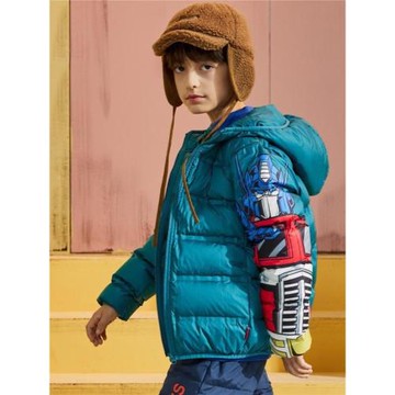 90絨兒童輕薄羽絨服男童秋冬季保暖內膽奧特曼外套中大童洋氣潮流