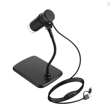 3合1數碼顯微鏡1000x放大高清1080p手機顯微鏡帶type-c+android+電腦3合1線