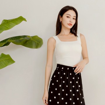 OB嚴選 細膩素色方領寬肩帶BRATOP 《AB19545》大尺碼/女裝/現貨
