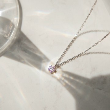 【Isha Jewelry】美好繁花純銀項鍊_甜美粉 | 輕珠寶 | 精緻。鎖骨鍊