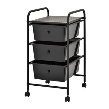 ikloo 宜酷屋 收納抽屜車 3層 32W x 36.5D x 63Hcm 3.01kg  黑色  1個