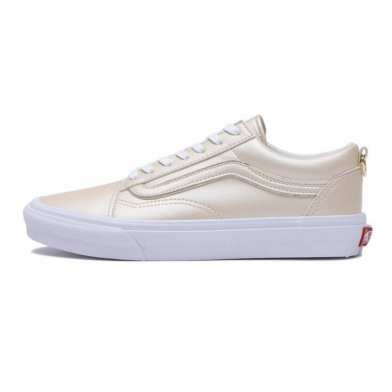 VANS】 ヴァンズ OLD SKOOL オールドスクール V36CF SHY BEIGE/WHITE 5 ...