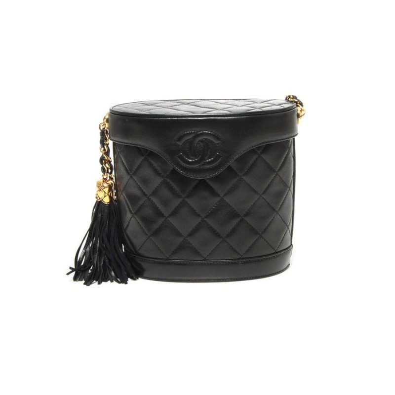 シャネル CHANEL マトラッセ チェーンショルダー 筒型 フリンジ付 中古 | LINEショッピング