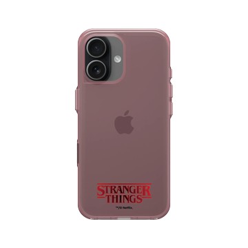 iPhone 17 Clear (相機按鈕) 晶醺玫 - Stranger Things - 經典 LOGO
