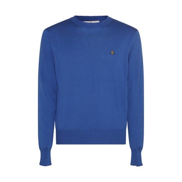 Vivienne Westwood - Blue Cotton-wool Blend Orb Jumper
