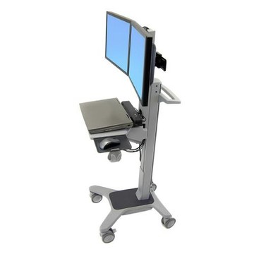 愛格升Ergotron 24-194-055雙顯示器電腦桌移動辦公桌升降培訓桌