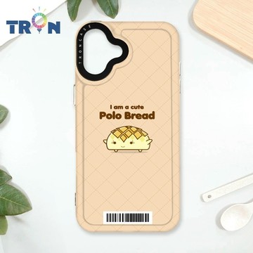 TRON IPhone 16 PLUS 波羅麵包君表情包系列 防摔太空載具殼 透黑 軟硬 手機殼