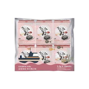 雋品HiBs岩燒海苔12包入-戀の梅
