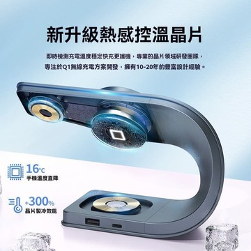 【台灣出貨】REMAX睿量四合壹充電器Magsafe磁吸充電手機支架桌面