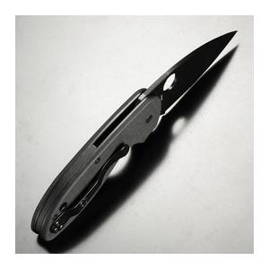 Spyderco 折りたたみナイフ EFFICIENT エフィシエント 直刃 ブラックブレード G10ハンドル C216GPBBK