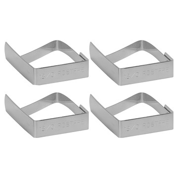 KitchenCraft 桌布固定夾 Set 4  銀色  1組