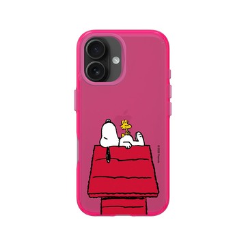 iPhone 16 Clear 粉漾桃 - 史努比 Snoopy - Snoopy的慵懶時光