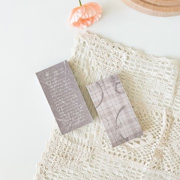 棕色文字檢查 手帳用紙膠帶便條紙